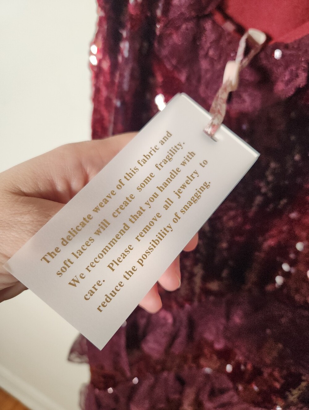 LOVESHACKFANCY Rialto Sequin Maxi Dress in Bordeaux $995 MSRP NEW NWT - Picture 6 of 7